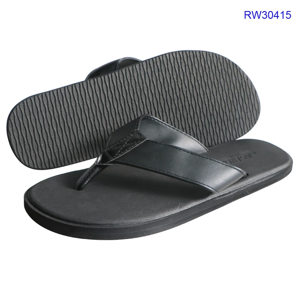 Black Unisex Original Thong Flip Flops For Men