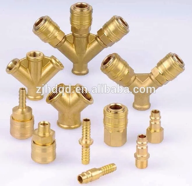 air compressor accessories , brass air connectors , nipple , bushing , elbow , tee