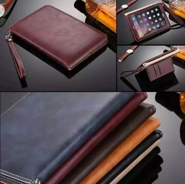 New Shockproof protective covers Hand strap card slots holder leather PU tablet cover for ipad mini pro10.5