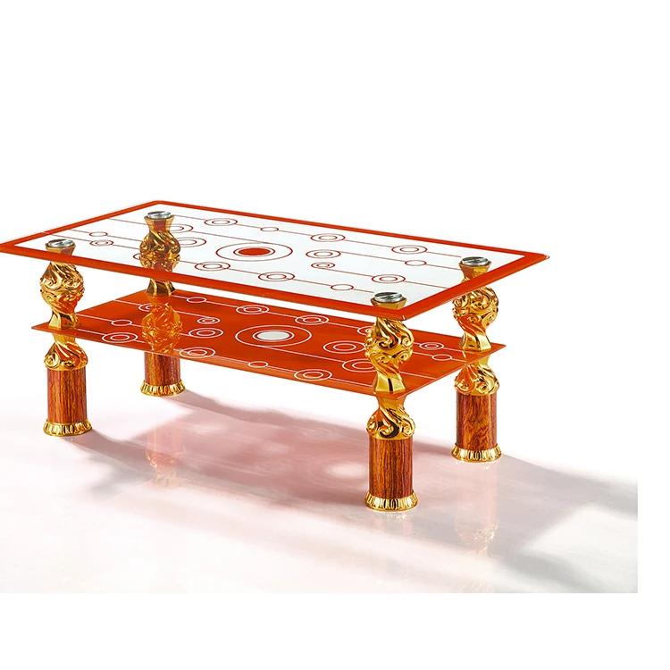 Custom European Luxury Glass High Quality Crystal Tempered square Coffee Table for Table Top