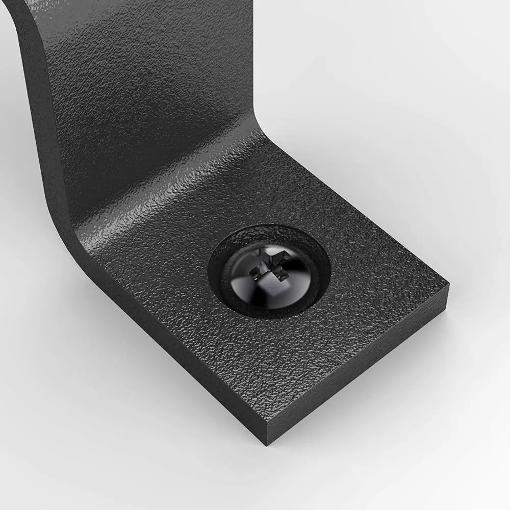 2020 popular cast iron barn door handle black
