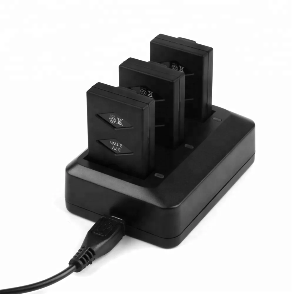 OEM support 3 Channel USB charger 3.7v 600mah for Parrot mini drone battery / Jumping Sumo battery / Rolling Spider battery