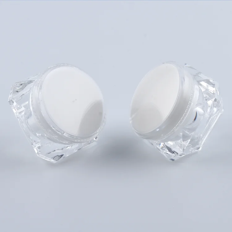 beauty diamond acrylic empty cosmeteic cream jar 5g 15g 30g 50g