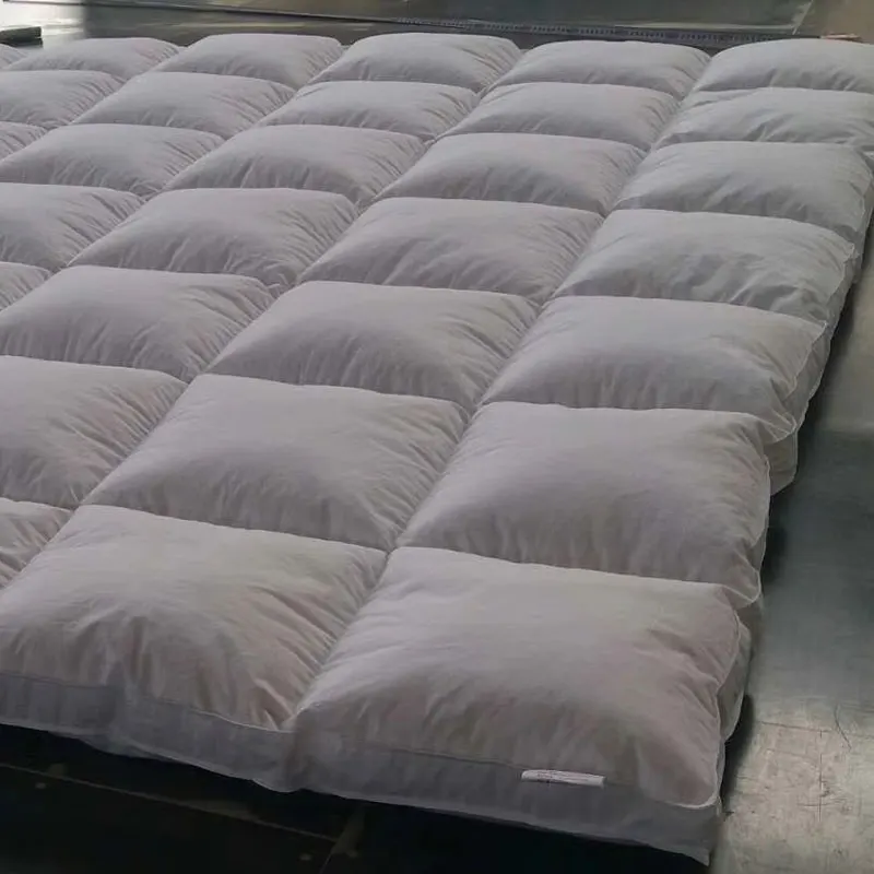 5 star hotel used 100% cotton fabric cover goose down feather mattress pad cover hotel mattress topper protector