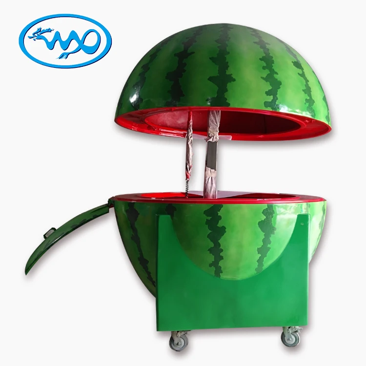 2019 outdoor mobile food juice cart fruit coconut shape kiosk