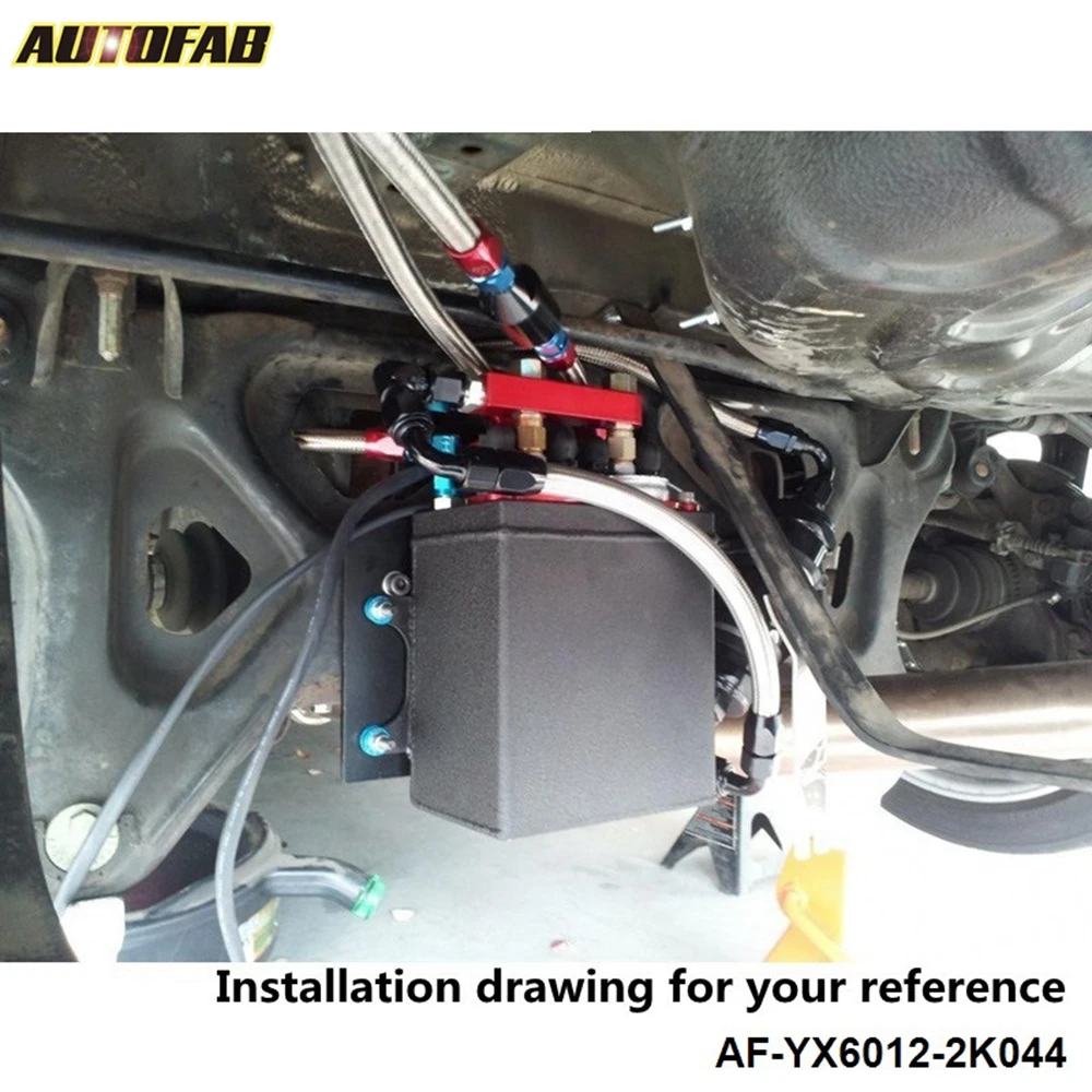 EPMAN 3L Billet Aluminum Fuel Surge Tank / Surge Tank + 2Pcs High Quality External 044 Fuel Pump EP-YX6012-2K044