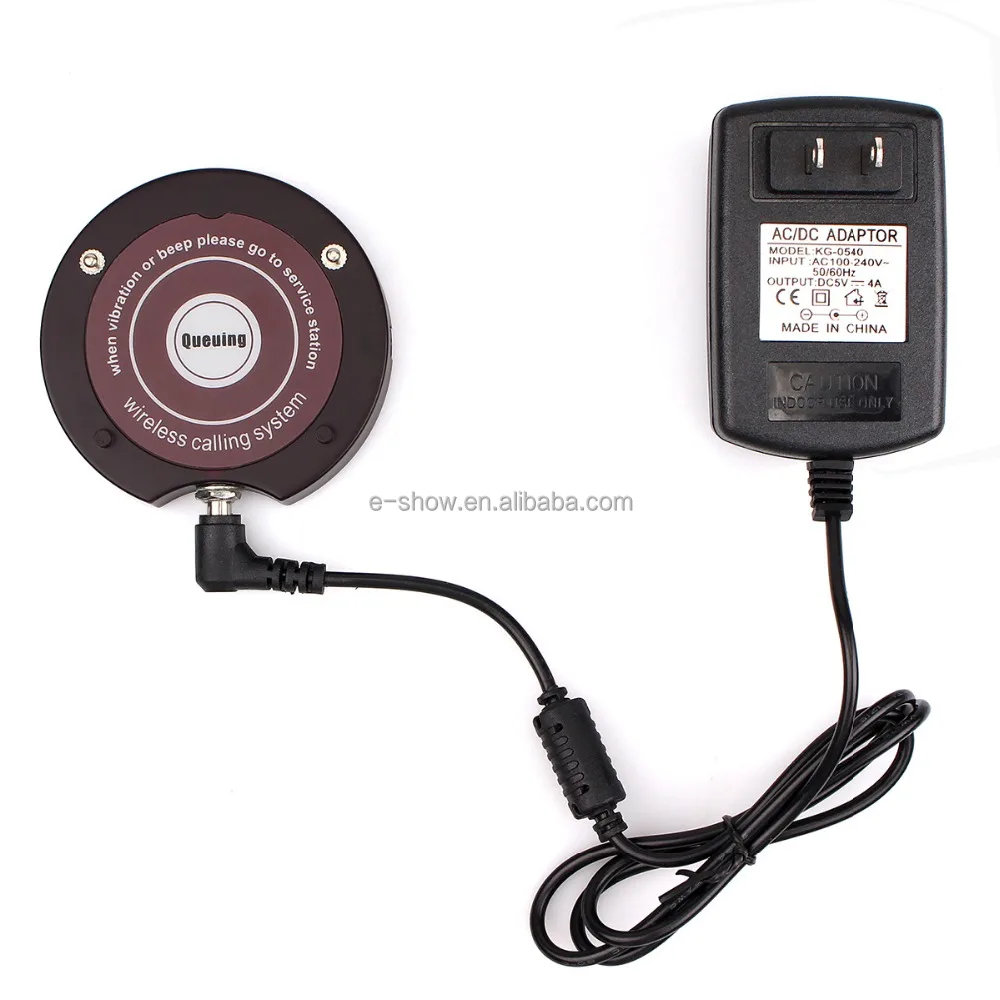 Restaurant Wireless Coaster Pager Chargeable Receiver for restaurant Paging Queuing System