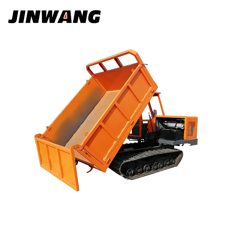 China customized agricultural mountain mini crawler dump truck with rubber track