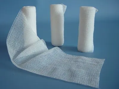 Professional factory medical 100% cotton 4ply elastic wound dressing flesh gauze bandage roll