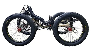 Free shipping China Manufacture Fat tire Off Road Electric Recumbent Quadricycle