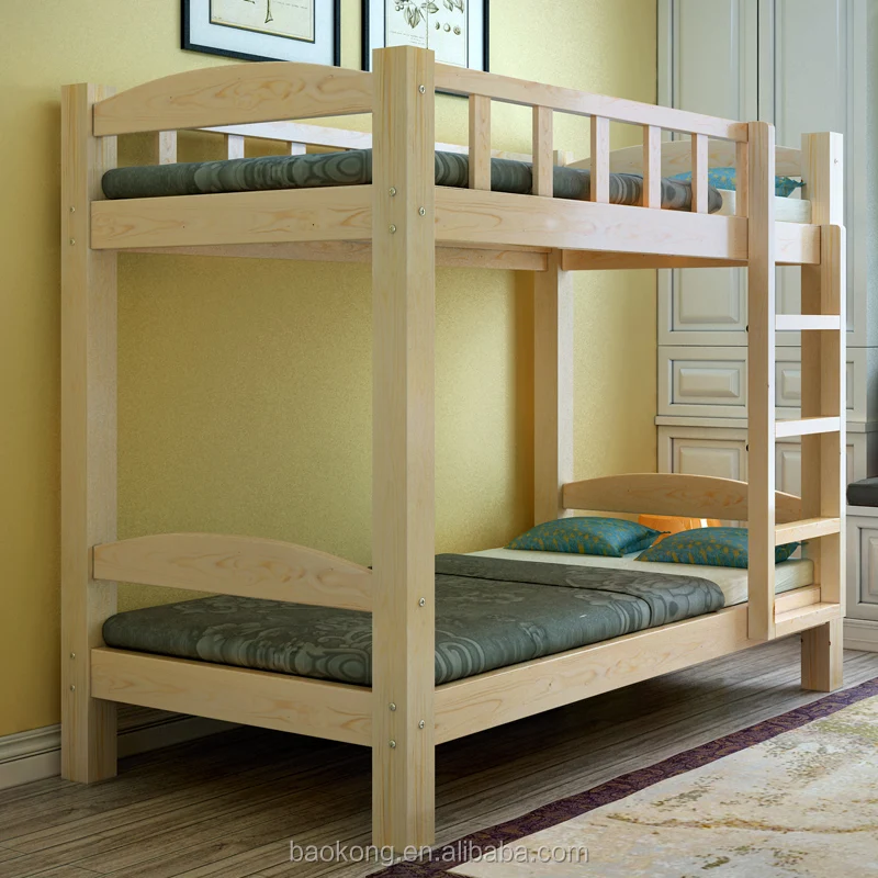 Modern Popular Hot Sell Cheap Pine Wood Bunk Bed For Kids