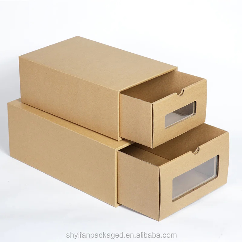 China paper shoe drawer box recycled cardboard shoe box