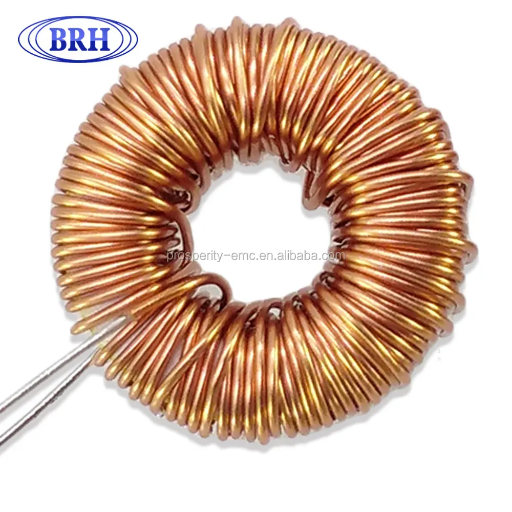 Plug ins toroidal ferrite core wire wound coil power inductor 380uh