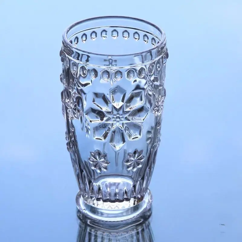 
Colorful Heat Resistant office water cups unique bar glassware for milkshakes amd juice 