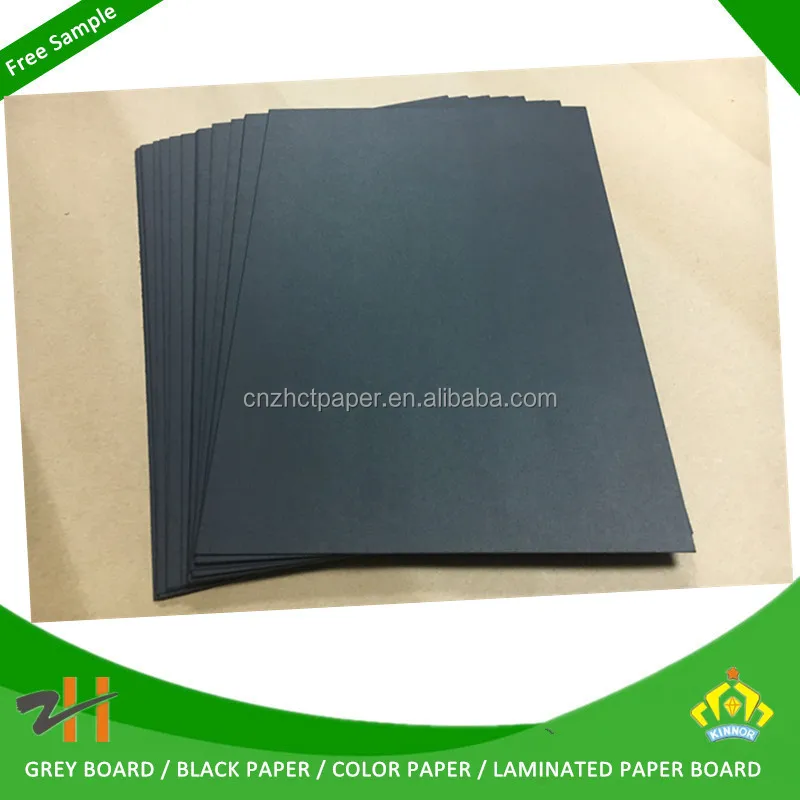 Paper business black kraft paper and black paper board & black chipboard