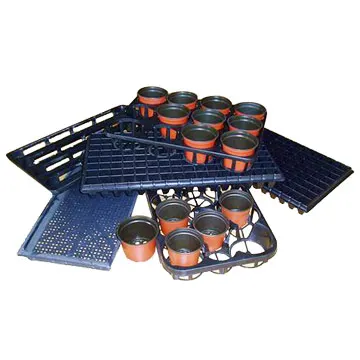 Durable Outdoor Garderning Hard Plastic Flower Pot & Planter Cell Garden PVC Seed Tray Nersury Seeding Flat Tray