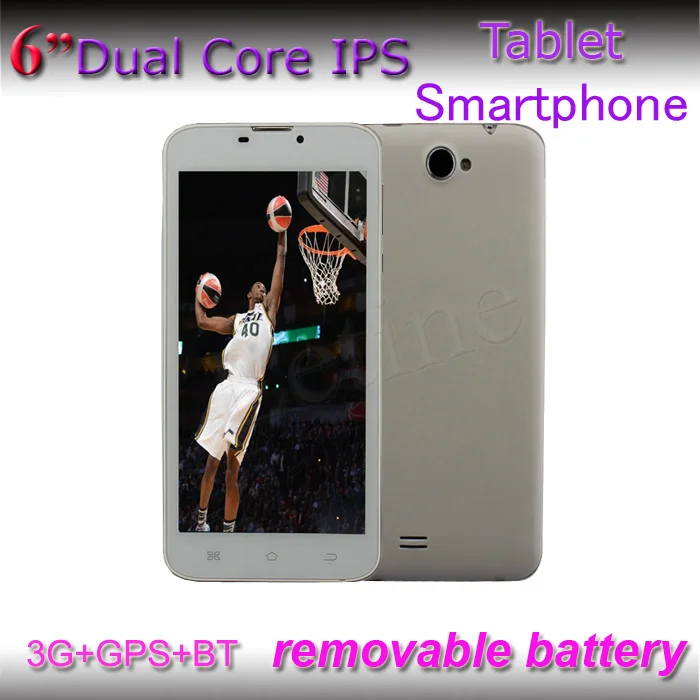 6' смартфон таблетки пк 2* sim-карты mtk8312, двухъядерный, двойная камера