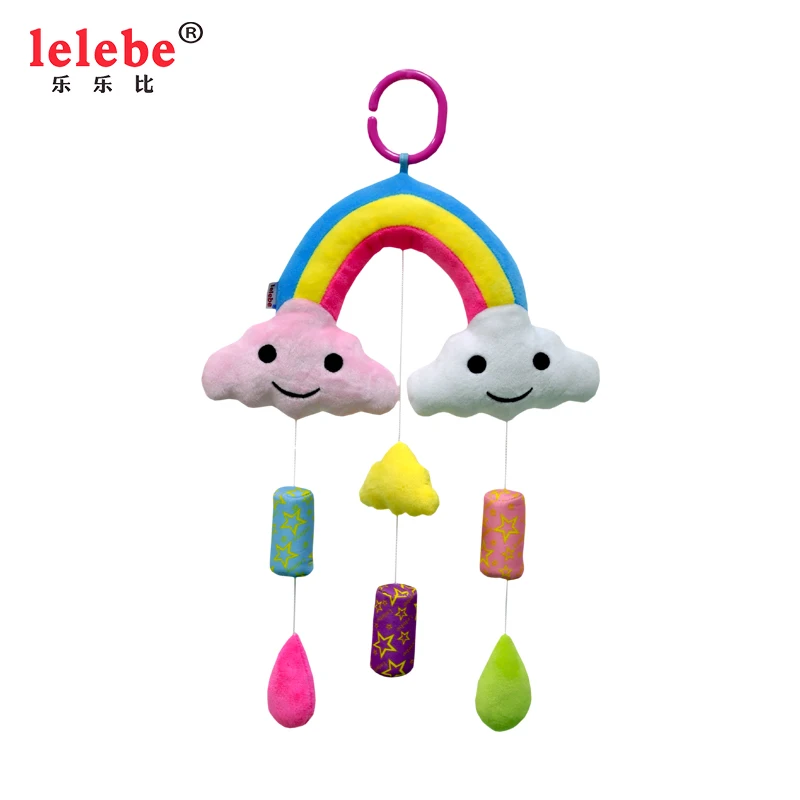 
New 2020 baby plush Rainbow Bell Toys Soft cute plush toy suspension design fashion fun 