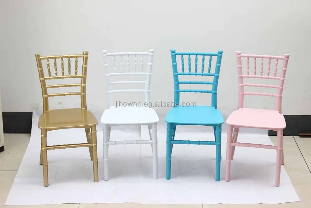 White kids tiffany chiavari chairs for children party