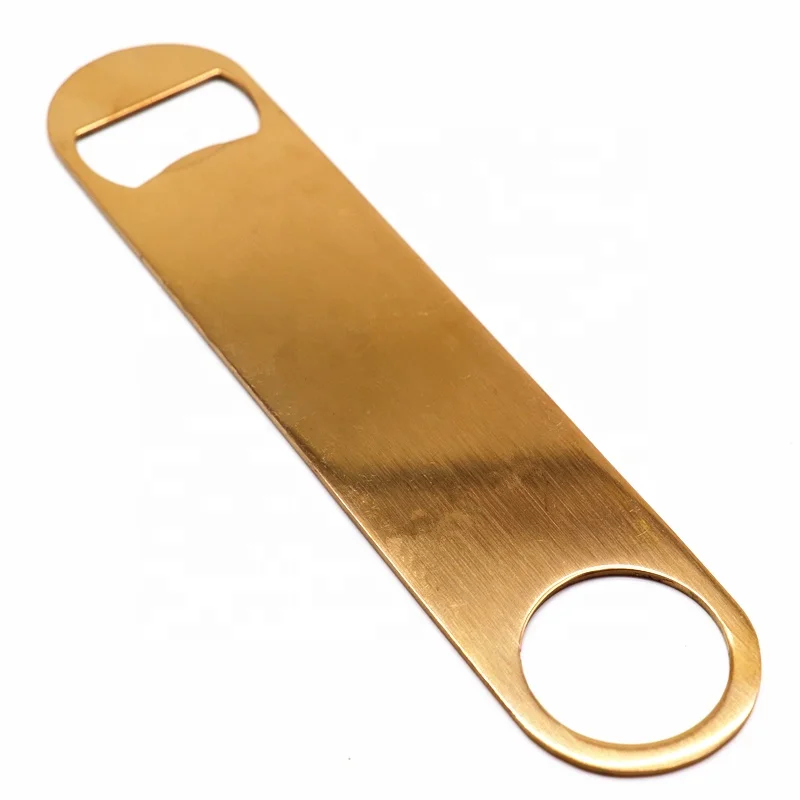 7 inches two in one titanium plated stainless steel speed bear bottle opener