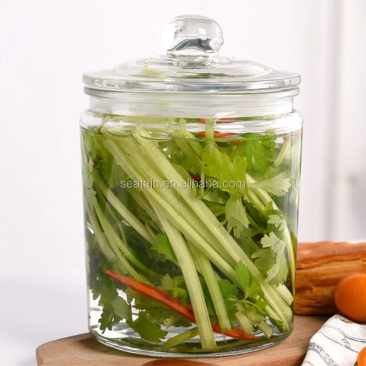 clear glass storage bottles jars for candy storage baby food