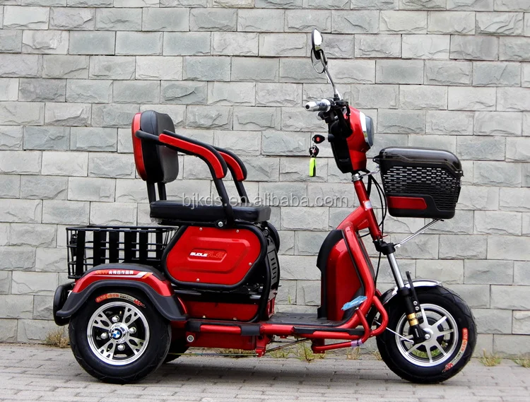48V500W New Style 3 Wheel Electric Mobility Scooter trike, Electric Disabled Tricycle