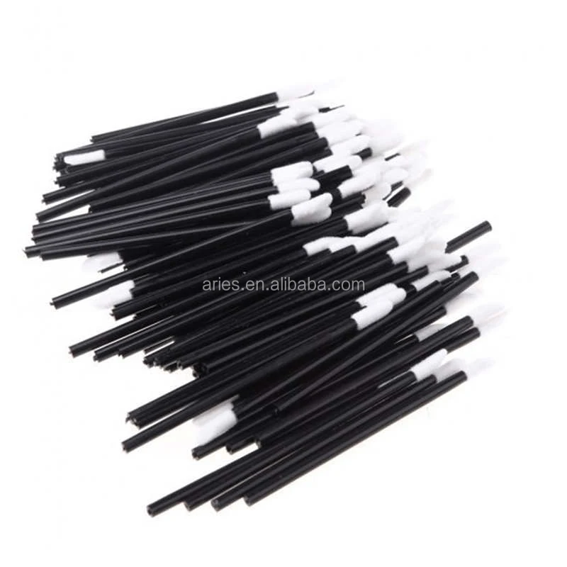 Disposable Lip Gloss Wands Flocked Sponge Tip Doe Foot Applicators