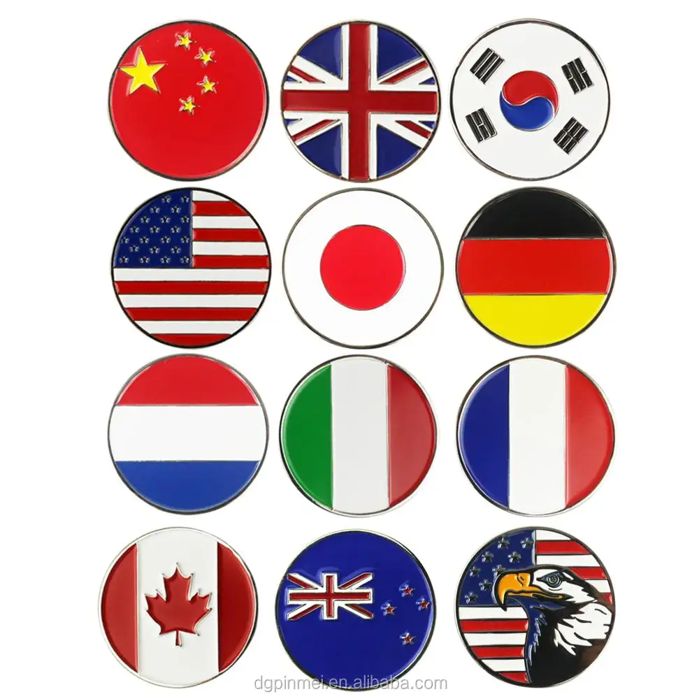 Custom Picture Photo Logo Personalized metal iron Golf Ball Marker New Manufacturers