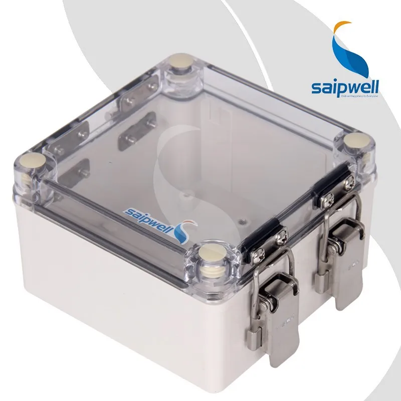 Saip/Saipwell clear IP66 electrical waterproof ABS/PC box waterproof case distribution box