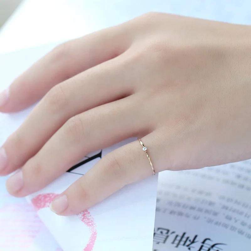 
New Twisted 100% Authentic Solid 10K Yellow Jewelry Simple Gold Ring Designs Available Fast Shipping 2pcs A Lot 