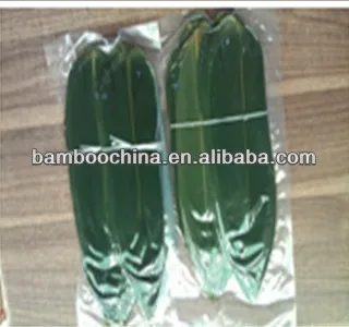 Зеленые Свежие Бамбуковые листья вакуумные Упакованные для суши бамбуковые