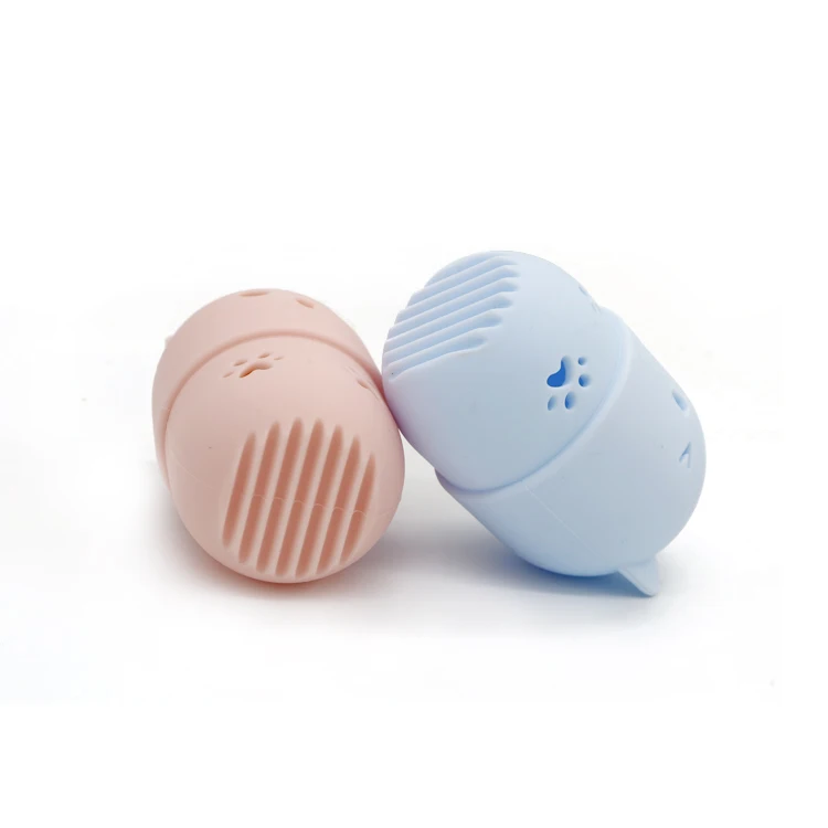 
Portable Cat Shape Travel Capsule Makeup Puff Holder Silicone Sponge Blenders Case Holder 
