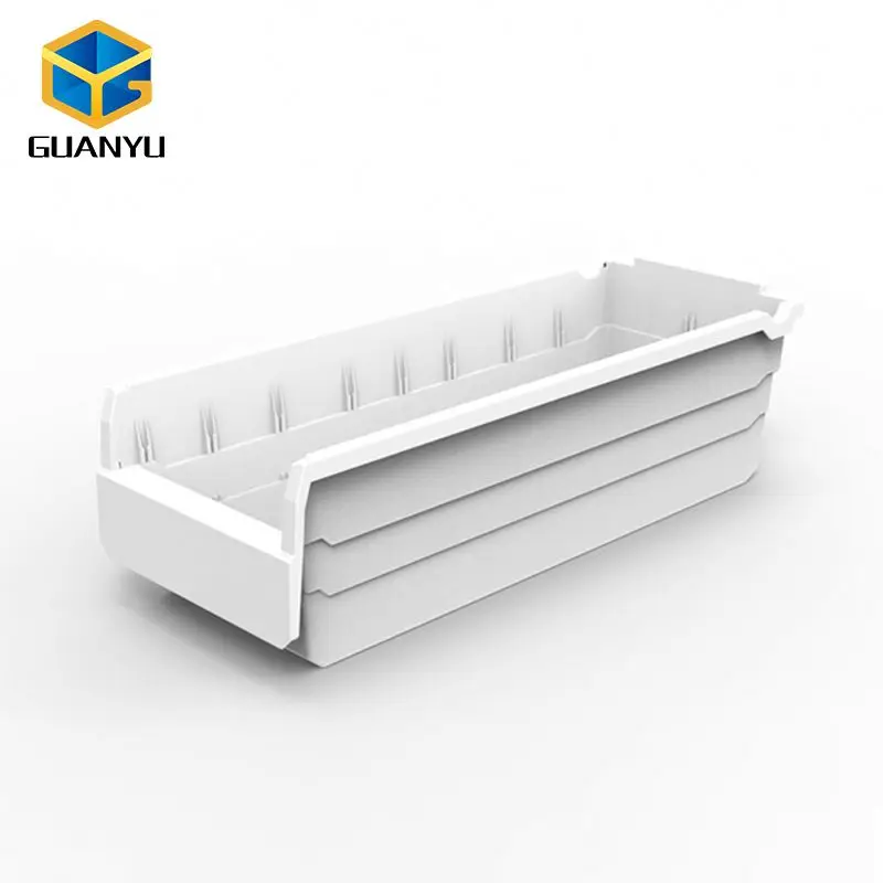 plastic storage warehouse shelf tray bin