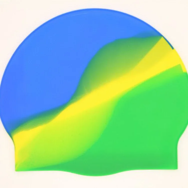 
Manufacture Sports Multiple Colors Swirl Colors Silicone Mixed Colors Swim Caps 