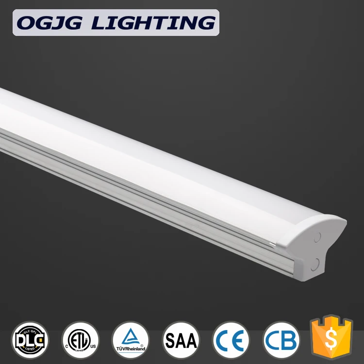 high lumen aluminum housing T8 LED tube light fixtures surface mount linear workshop light commercial LED batten ceiling lamp