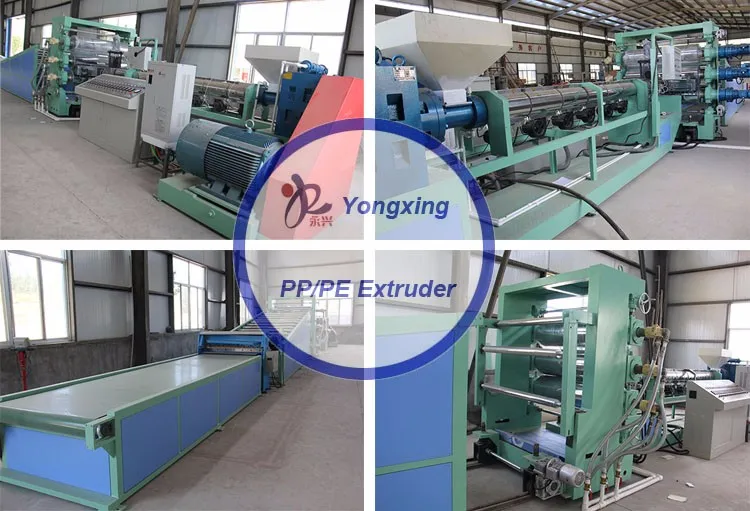 HDPE sheet extruder machine YX-120/33 Single -screw extruder