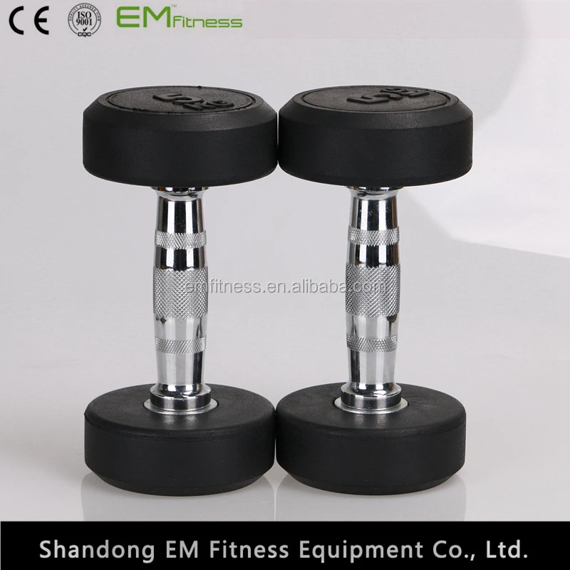 China factory price dumbbell ,rubber dumbbell