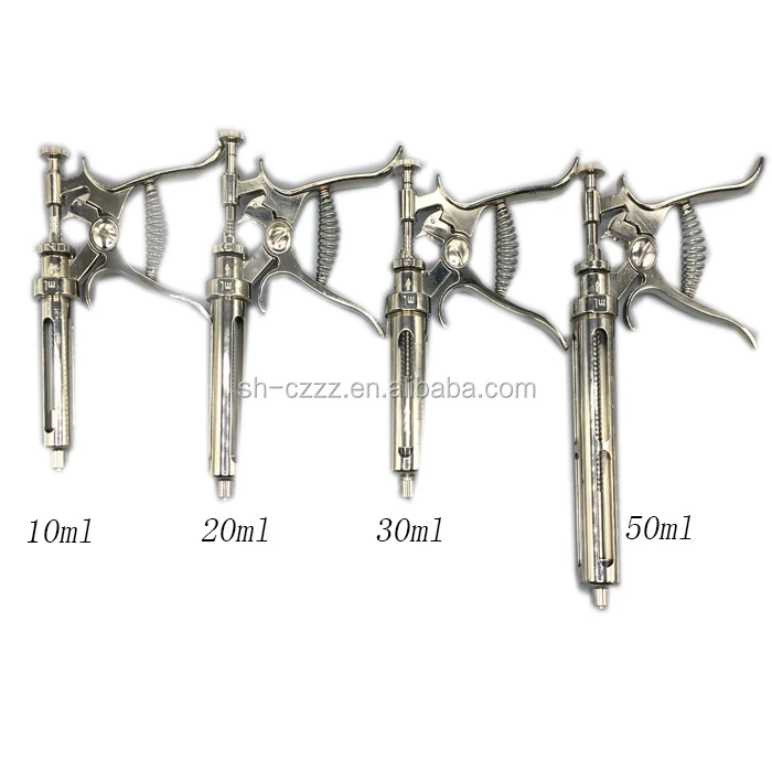 Veterinary Pistol automatic metal animal syringe 10ml veterinary syringe