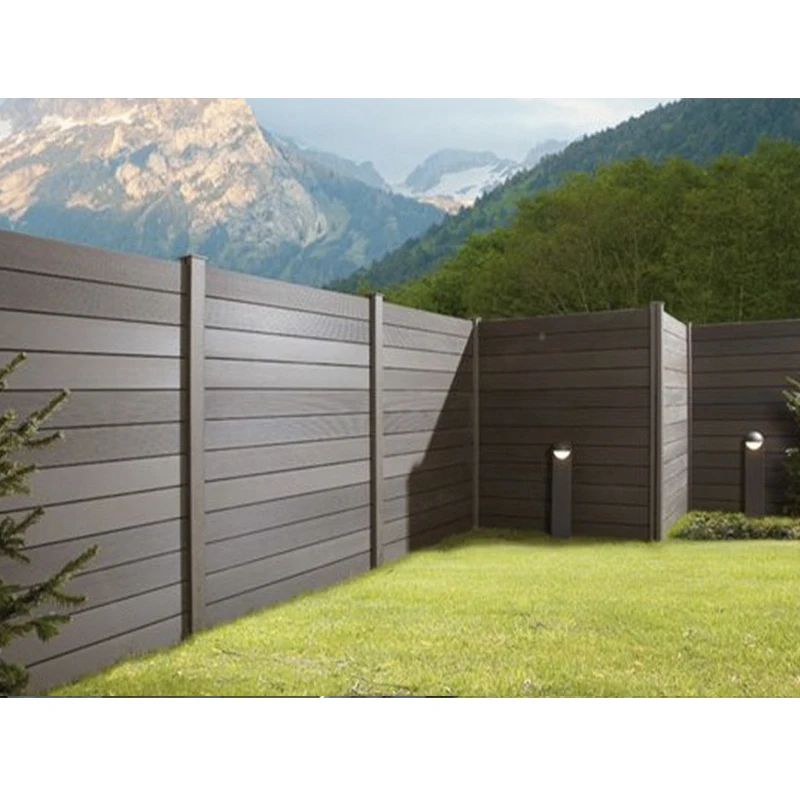 Recycled materials Plastic wood composites WPC garden fence for house decoration