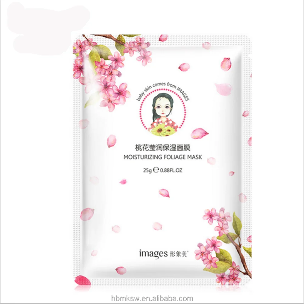 Super Natural Peach Hydrating Facial Mask peach bright Peach Blossom Silk Facial Mask with whitening & Anti-wrinkle effect