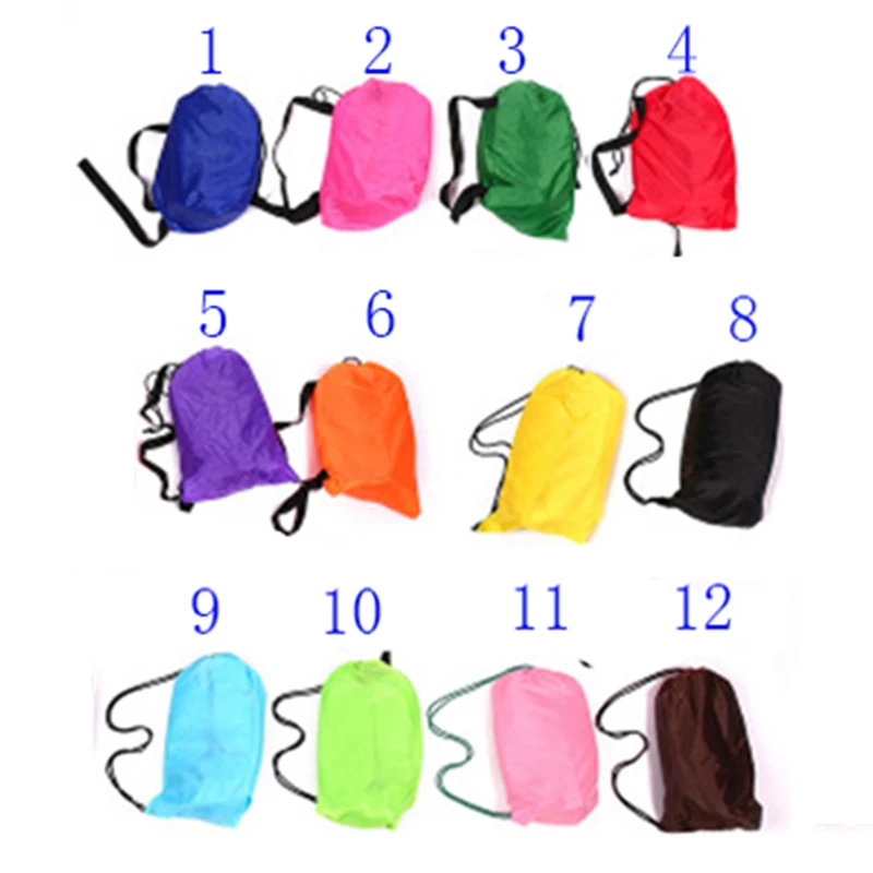 Fast Folding Camping Sleeping bags Adult Beach Lounge Chair Light Sleeping Bag Waterproof Inflatable Bag Air Lazy Sofa