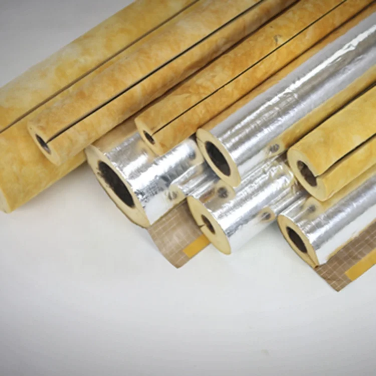
thermal isolation pipe insulation fiber glass wool air conditioning low price 