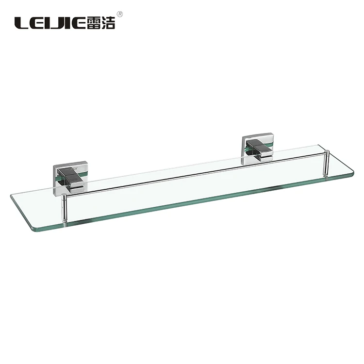 Corner shelf bathroom single glass wholesale custom metal fashion stainless steel modern glass corner and wall