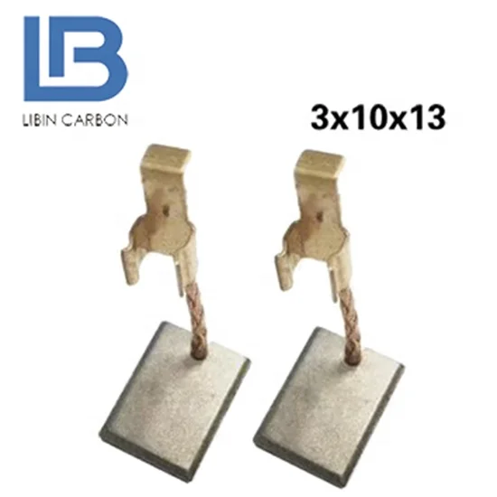 long life time, low noise, little spark 3*10*13mm carbon brush for power tools