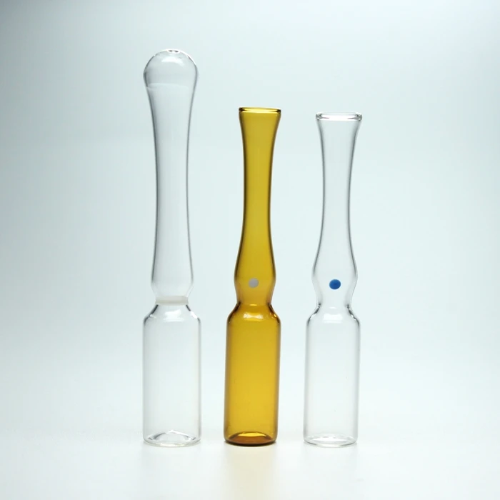 ISO Type Transparent or Amber Cosmetic Ampoule Packing 1ml 2ml 5ml 10ml 20ml
