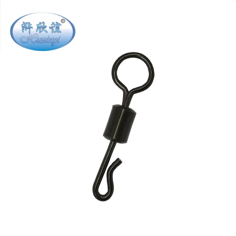 
Big Eye Q-Shaped Swing Snap Matt Black Color Carp Fishing Quick Change Fishing Tackle Accessories 