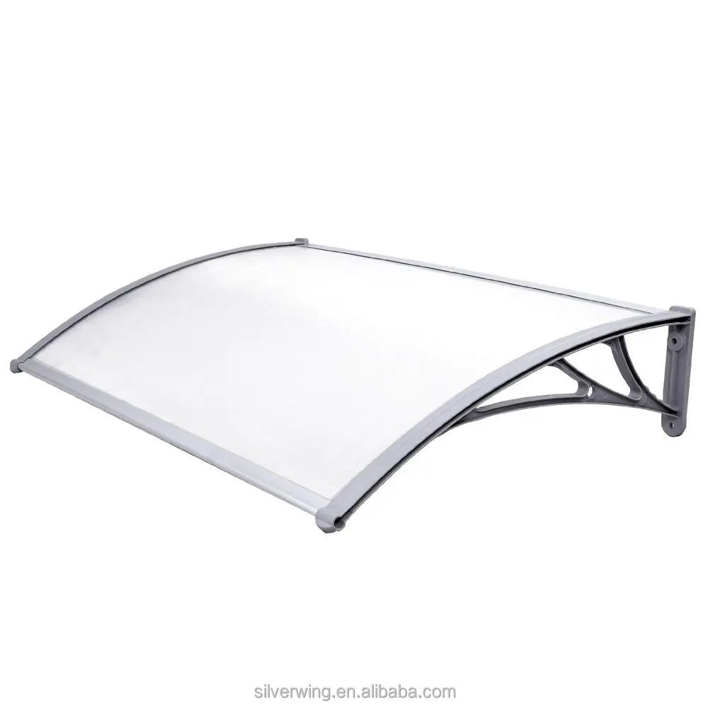 120x150cm Durable polycaronte window and door canopy plastic PVC PP materials brackets