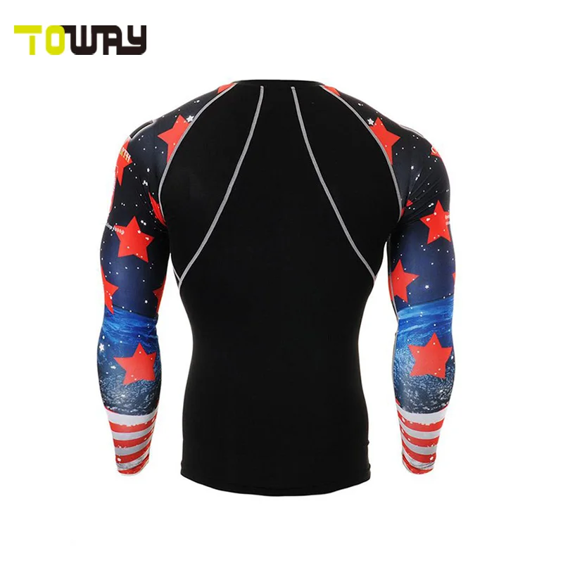 Мужская компрессионная рубашка с длинным рукавом