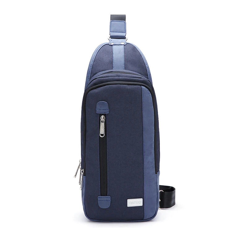 TINYAT Quanzhou Factory Classic Packable Shoulder Backpack Sling Nylon Brown Chest Bag Men