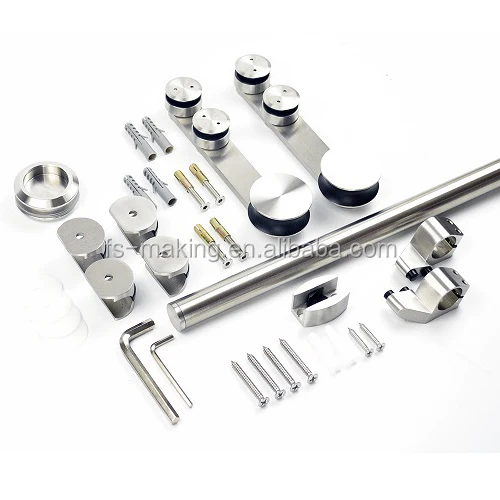 shower door stainless steel accessories glass door fittings for small pipe/sliding door glass partition accessories